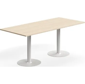 Jídelní stůl Stůl ALVA, 1800x800x720 mm, vysokotlaký laminát, bílá/bříza