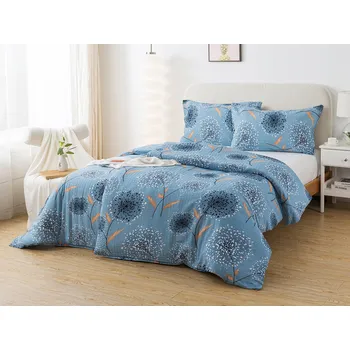 Povlečení XPOSE® LOOP 2 modré 140 x 200, 70 x 90 cm zipový uzávěr