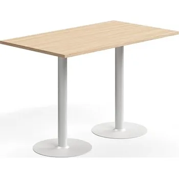 Barový stolek Barový stůl VERTICUS, 1400x800x900 mm, dub/bílá