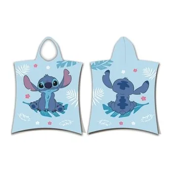 Sprchový závěs Jerry Fabrics Plážová osuška pončo Lilo and Stitch Blue 50x115 cm