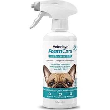 Kosmetika pro psa Šampón Vetericyn FoamCare + kondicionér 473 ml na všetky typy srsti