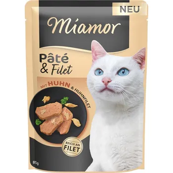 Krmivo pro kočku Miamor Pate & Filet s kuřetem 10x85 g