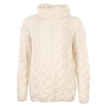 Dámský svetr Vlnka Dámský vlněný svetr Vlnka S03 přírodní velikost oblečení M