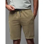Ombre Clothing Pánské teplákové kraťasy Thara olivová XXL V4 OM-SRSK-0138