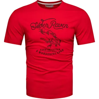 Pánské tričko Recea Pánské tričko s krátkým rukávem Taalituaw červená M