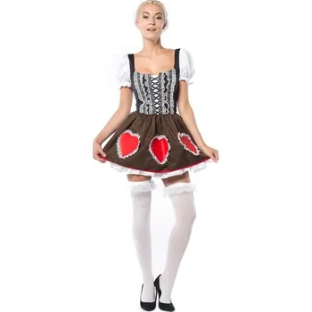 Partychimp - Dámský bavorský kroj srdce - L