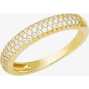 Prsten Pozlacený stříbrný prsten Marielle s kubickou zirkonií Preciosa Velikost prstenu: C (průměr 18 mm, CZ 57)