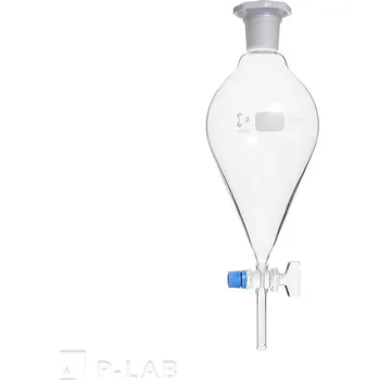 Nálevka dělící kónická dle Squibba (Objem (ml): 50, Zábrus zátky NZ: 19/26, Balení (ks): 1, Kohout : Nálevka se skleněným kohoutem)