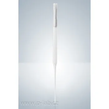 Pasteurova pipeta ze sodnodraselného skla (Objem (ml): 2,0, Délka (mm): 230, Délka kapiláry (mm): 100, Balení (ks): 250, Filtr: S filtrem)