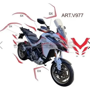 Polep vozidla VULTURBIKE Itálie Sada polepů kompletní grafiky VULTURBIKE pro DUCATI Multistrada 1260/S Barva: stříbrná