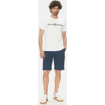 Pánské kraťasy La Martina Šortky z materiálu Vics MAB004 TL147 Tmavomodrá Regular Fit 32