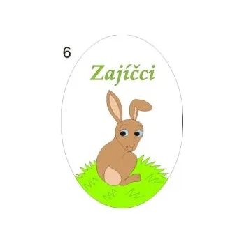 Informační tabulka Samolepky OZNAČENÍ TŘÍD - Zajíčci č.6 8504-44