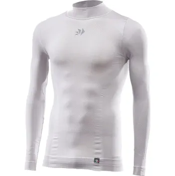 Pánské tričko SIXS TS3 V2 tričko s dl. rukávem a stojáčkem stříbrná/bílá 3XL/4XL
