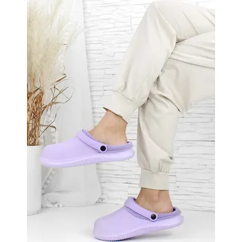 Dámské pantofle DoAndBe Dámské zateplené nazouváky fialová 37