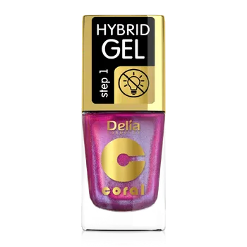 Lak na nehty Delia Cosmetic Lak Hybrid gel 11ml 107 Malina