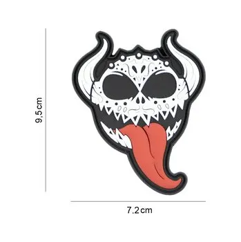 Nášivka Gumová nášivka 101 Inc Devil Tongue - bílá-červená