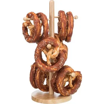 Pamlsek pro psa DentaFun Preclík, buvolí kůže obalená kachním masem [25 ks], ⌀ 15 cm, 140 g / ks