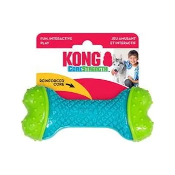 Hračka pro psa Hračka Kong Dog Corestrength Kosť, zeleno-modrá, guma, S/M