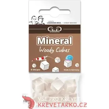 Akvarijní chemie GlasGarten Mineral Woody Cubes 8ks