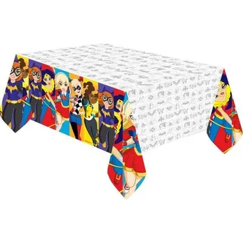 Koktejlová dekorace AMSCAN - Ubrus DC Super Hero Girls -