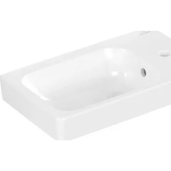 Umyvadlo Villeroy & Boch Architectura umývátko 48x27,5 cm, otvor pro baterii vpravo, obdélník, s přepadem, Bílá Alpin