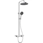 kielle Oudee Sprchový set s termostatem, 260 mm, 3 proudy, chrom/bílá/černá