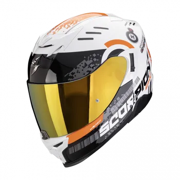 Motodoplněk SCORPION Moto přilba EXO-520 EVO AIR TITAN bílo/oranžová Velikosti: XS