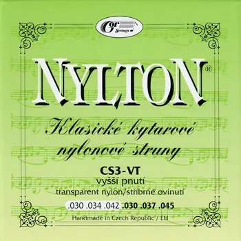 Struna pro hudební nástroj Gorstrings Nylton CS3VT 3045 Cristal + prodloužená záruka 3 roky