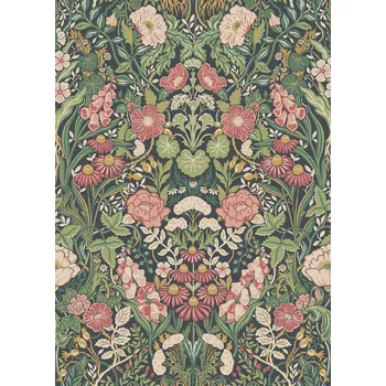 Tapeta Borastapeter Vliesová tapeta na zeď, zelená, květiny, 5721, Orangeri, Borastapeter, velikost 10,05 x 0,53 m