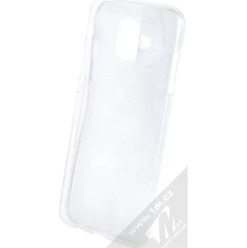 Pouzdro na mobilní telefon 1Mcz Crystal Glitter pouzdro pro Samsung Galaxy A6 2018, průhledná