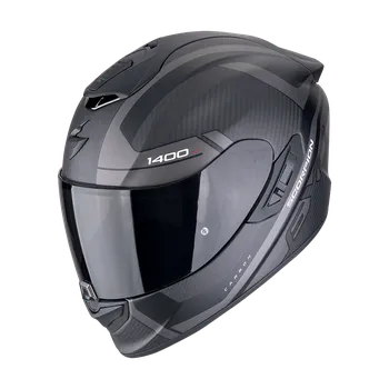 Helma na motorku Moto přilba SCORPION EXO-1400 EVO II CARBON AIR ENKO matná černo/stříbrná XXL
