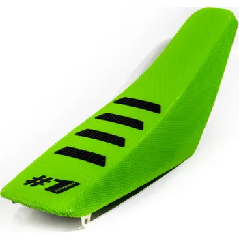 Moto sedlo Potah sedla ONEGRIPPER - Ribbed Zelená-Černá