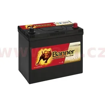 Auto-moto 55Ah baterie, 460A, pravá BANNER Running Bull EFB 238x129x203(225) (pro vozidla Mazda, Mitsubishi, Nissan, Subaru, Toyota)
