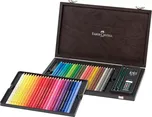 Pastelky Faber-Castell Polychromos 48 ks dřevěná kazeta