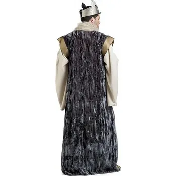 Karnevalový doplněk Limit - Pánský královský plášť modrý - M