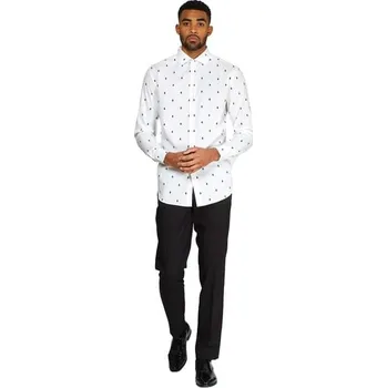 Karnevalový kostým Opposuits - Opposuits tričko s vánočními stromky pro muže - XS