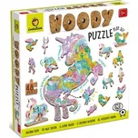 LUDATTICA Jednorožec dřevěné puzzle 48 dílků