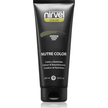 Barva na vlasy Nirvel Nutre Color vyživující tónovací maska na vlasy odstín Verde Green Vert 200 ml