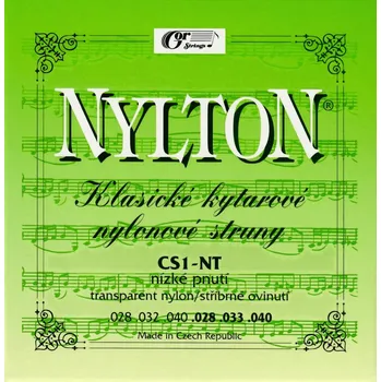Struna pro kytaru a smyčcový nástroj Gorstrings Nylton CS1NT 2840 Cristal + D + prodloužená záruka 3 roky