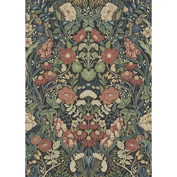 Tapeta Borastapeter Vliesová tapeta na zeď, černá, květiny, 5722, Orangeri, Borastapeter, velikost 10,05 x 0,53 m