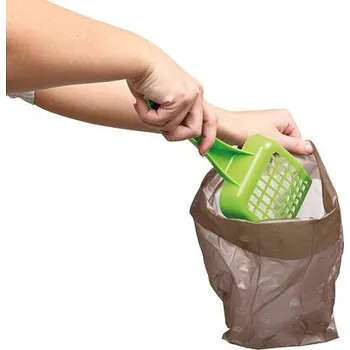 sáček na exkrement Sáčky na kočičí trus, kompostovatelné (3 role á 10 ks)