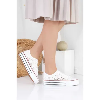 Dámské tenisky DoAndBe Krajkové tenisky na platformě BL513WH Velikost: 39