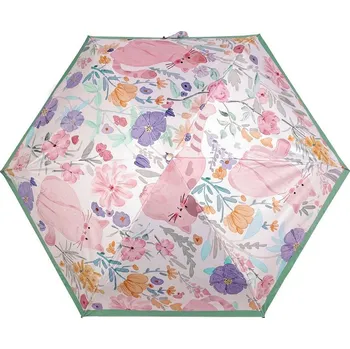 Deštník Dámský mini skládací deštník - 1 pudrová kočka