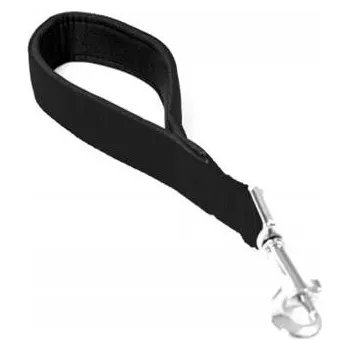 Vodítko pro psa Vodítko DUVO+ Nylon Krátke čierne dvojité 30 cm/ 25 mm