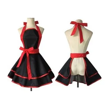 Kuchyňská zástěra Kuchyňská zástěra s černá - Cakesicq