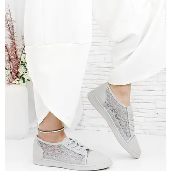 Dámské tenisky Cathay moda Krajkové šedé tenisky 3723-3L.G Velikost: 37