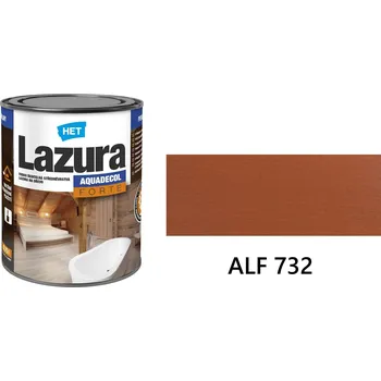 barva a nátěr na dřevo HET AQUADECOL Lazura FORTE středněvrstvá vodou ředitelná lazura na dřevo 0.75 l ALF 732
