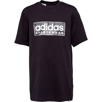 Chlapecké tričko Chlapecké tričko adidas CAMO LINEAR TEE 128 Černá, Bílá, Šedá