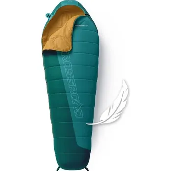 Spacák Péřový spací pytel Crossroad TYPHOON 210 210P Modrá, Světle zelená, Oranžová
