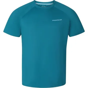 Pánské tričko Pánské triko na sportování PROGRESS DRIVER S Tmavě modrá, Světle modrá